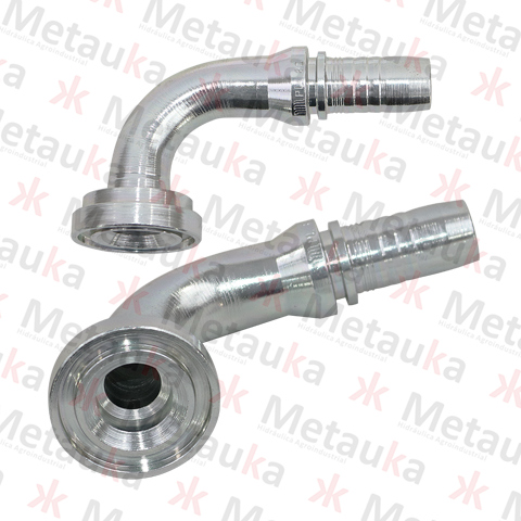 Conexión brida 61 - sae 3000 - 90º - DN12 - 1/2