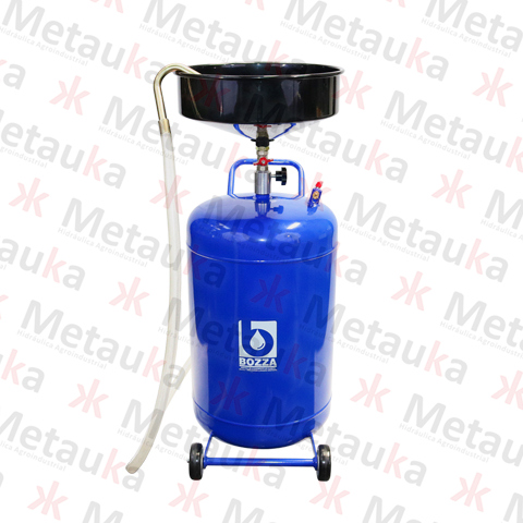 Bozza - Colector de aceite con capacidad de 80 litros con ruedas