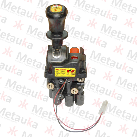 Llave manual de accionamiento de 3 vías.
