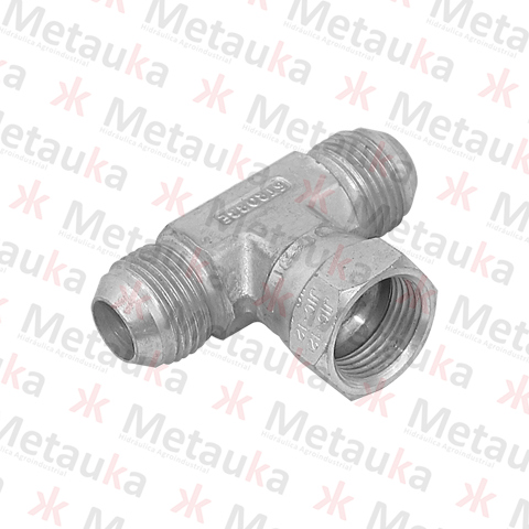 Adaptador tee - macho jic 7/16