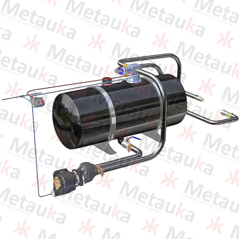 kit hidráulico 180 L con bomba DIN sin toma de fuerza